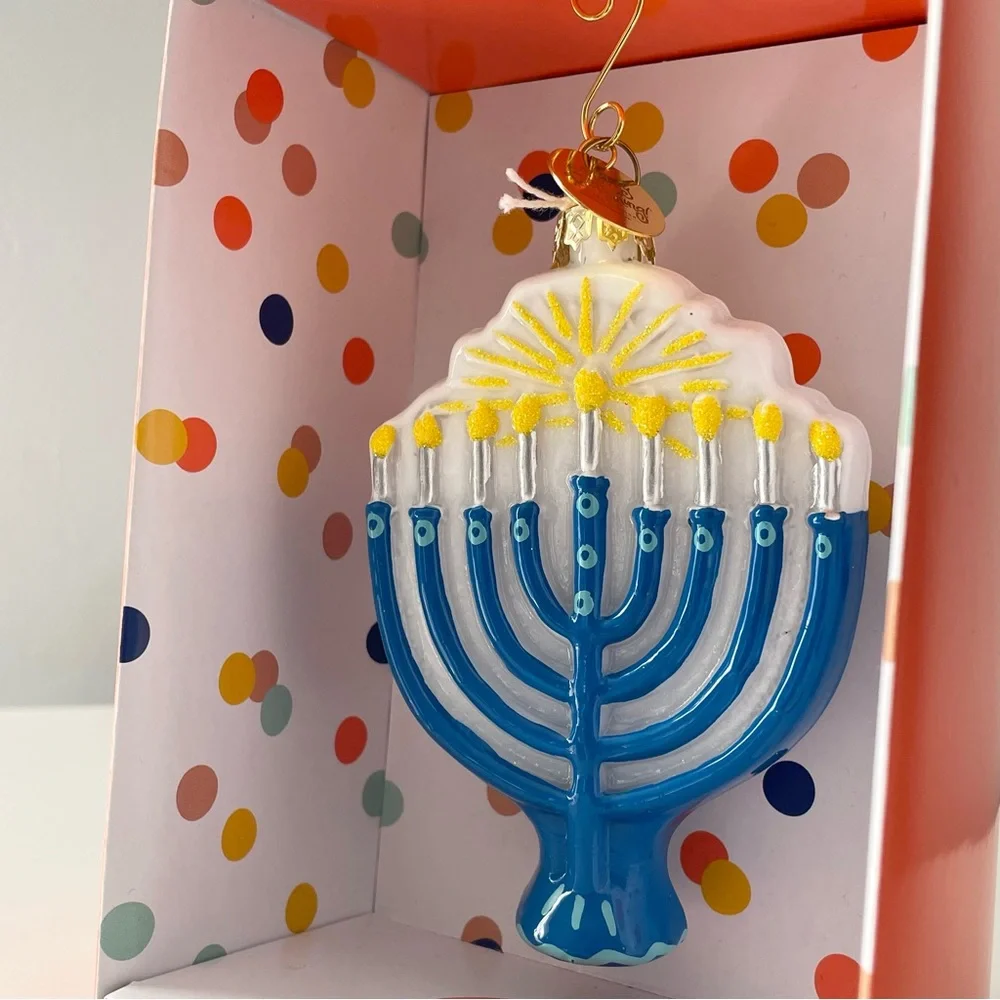 NEW Menorah Ornament by Happy Everything